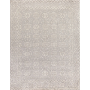 Restoration Hand-Knotted New Zealand Wool Light Blue 8'x10' Area Rug