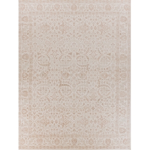 Restoration Hand-Knotted New Zealand Wool Ivory 10'x14' Area Rug