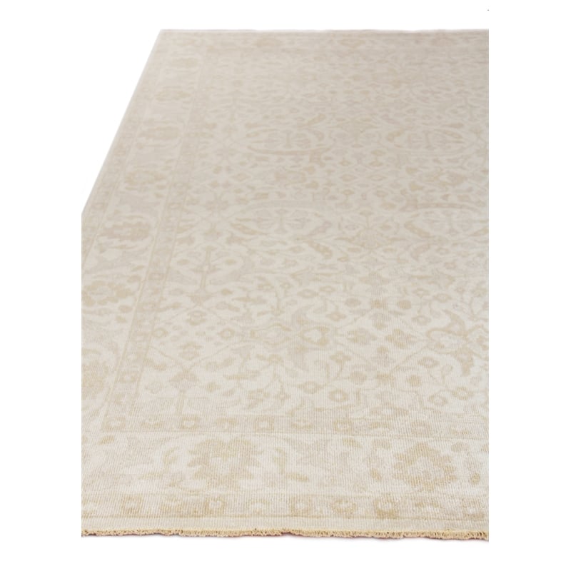 Restoration Hand-Knotted New Zealand Wool Ivory 8'x10' Area Rug