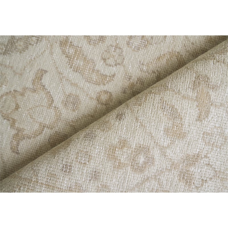 Restoration Hand-Knotted New Zealand Wool Ivory 8'x10' Area Rug