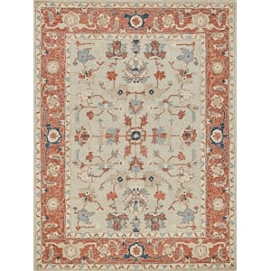 Richmond Serapi Hand-Tufted New Zealand Wool Beige/Rust 14'x18' Area Rug