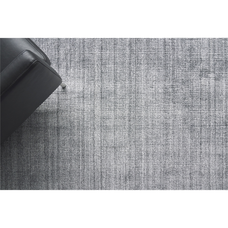 Robin Handloomed Bamboo Silk/Wool Charcoal 10'x14' Area Rug