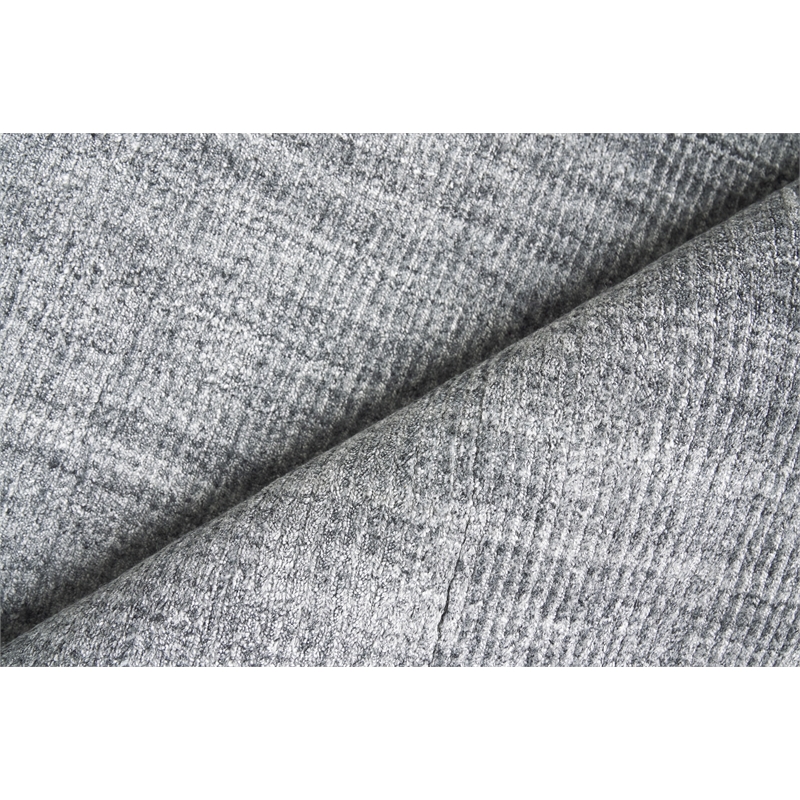 Robin Handloomed Bamboo Silk/Wool Charcoal 6'x9' Area Rug