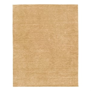 Roche Handloomed New Zealand Wool Gold 8'x10' Area Rug