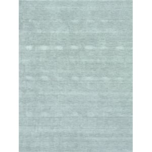 Roche Handloomed New Zealand Wool Light Gray 2'x3' Area Rug