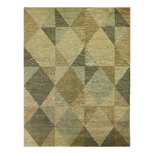 Roman Hand-Knotted New Zealand Wool Beige/Brown/Multi 12'x15' Area Rug