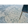 Roset Handloomed Bamboo Silk Blue 12'x15' Area Rug