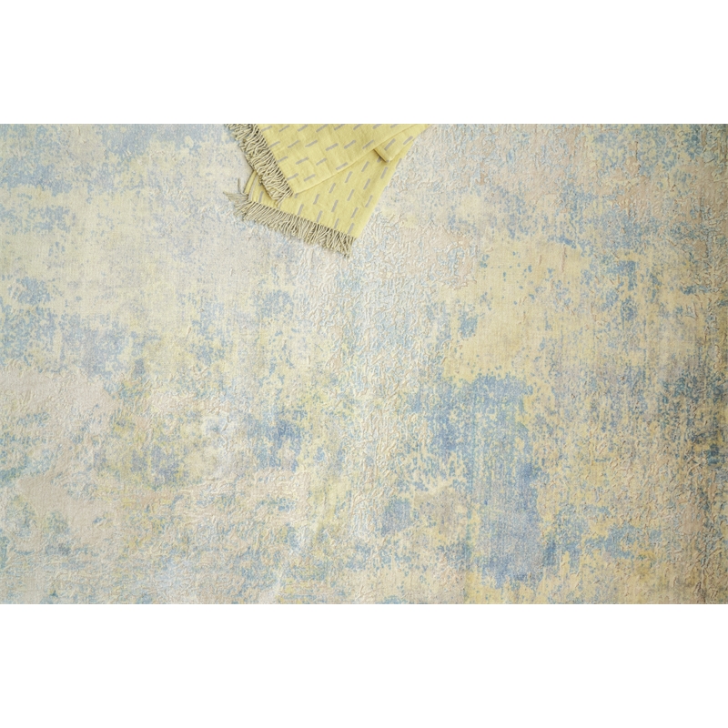 Roset Handloomed Bamboo Silk Beige 6'x9' Area Rug