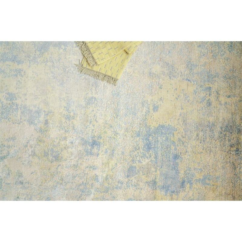 Roset Handloomed Bamboo Silk Beige 8'x10' Area Rug