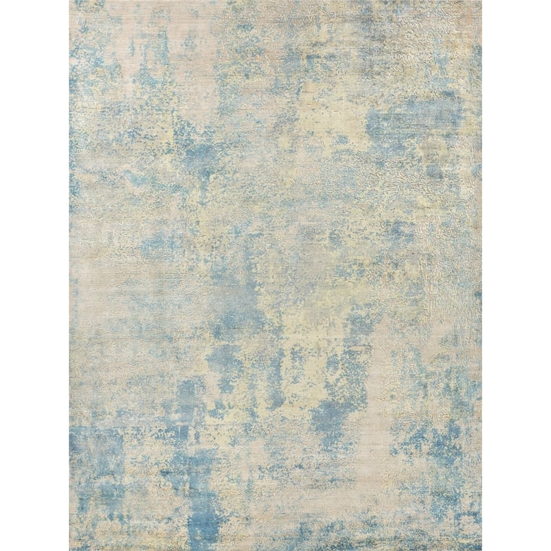 Roset Handloomed Bamboo Silk Beige 8'x10' Area Rug