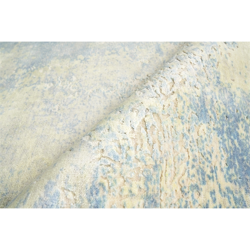 Roset Handloomed Bamboo Silk Beige 9'x12' Area Rug
