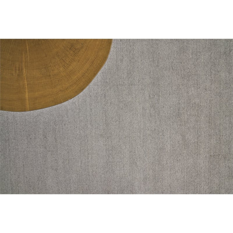 Sanctuary Handloomed Bamboo Silk/Wool Taupe/Linen 12'x15' Area Rug