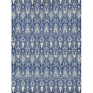 Sarasota Hand-Tufted New Zealand Wool Navy/Gray 12'x15' Area Rug