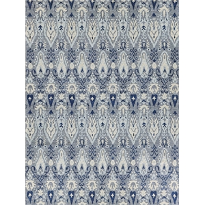Sarasota Hand-Tufted New Zealand Wool Gray/Light Blue 12'x15' Area Rug