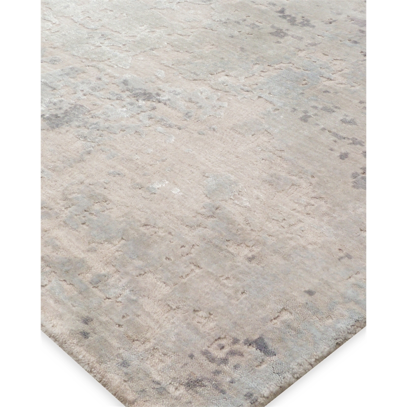 Roset Handloomed Bamboo Silk Beige 8'x10' Area Rug