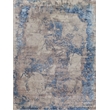 Roset Handloomed Bamboo Silk Silver/Blue 6'x9' Area Rug