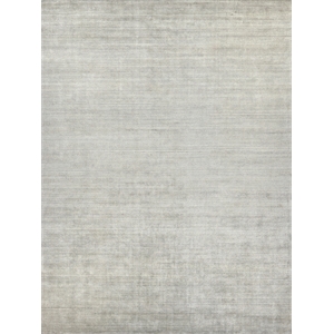 Sanctuary Handloomed Bamboo Silk/Wool Silver 10'x14' Area Rug