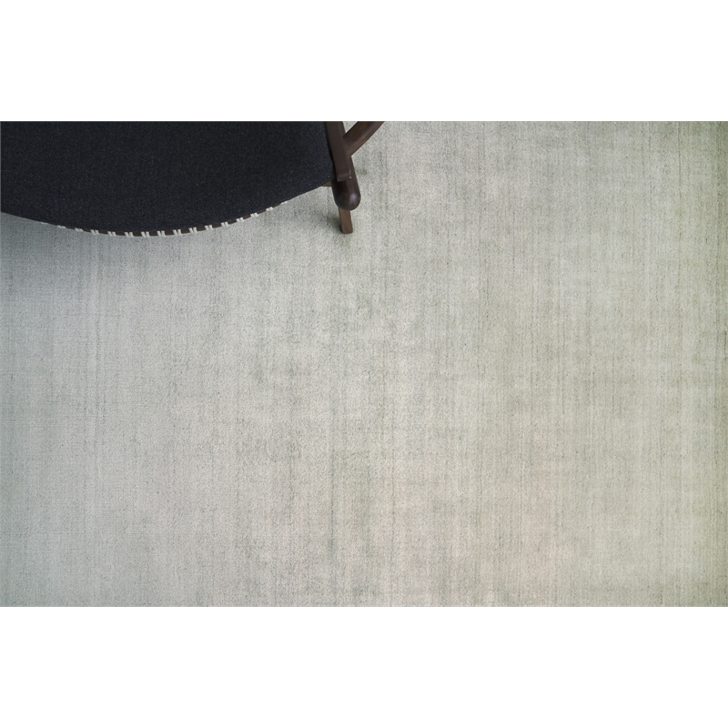 Sanctuary Handloomed Bamboo Silk/Wool Silver 14'x18' Area Rug