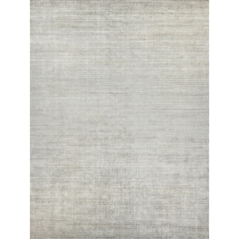 Sanctuary Handloomed Bamboo Silk/Wool Silver 14'x18' Area Rug