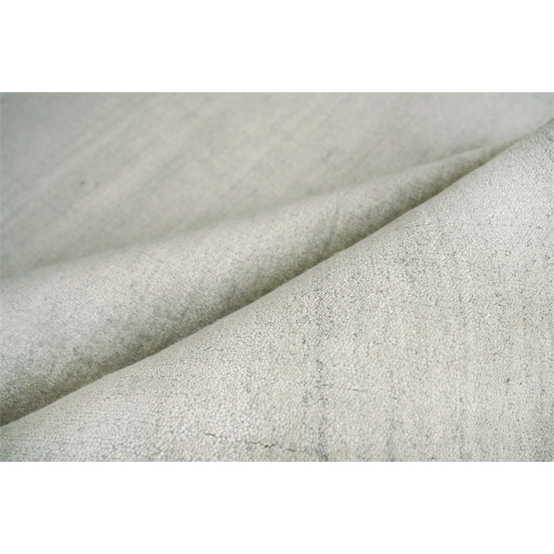 Sanctuary Handloomed Bamboo Silk/Wool Silver 2'x3' Area Rug