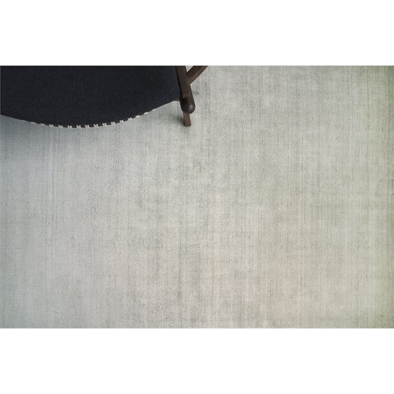 Sanctuary Handloomed Bamboo Silk/Wool Silver 2'x3' Area Rug