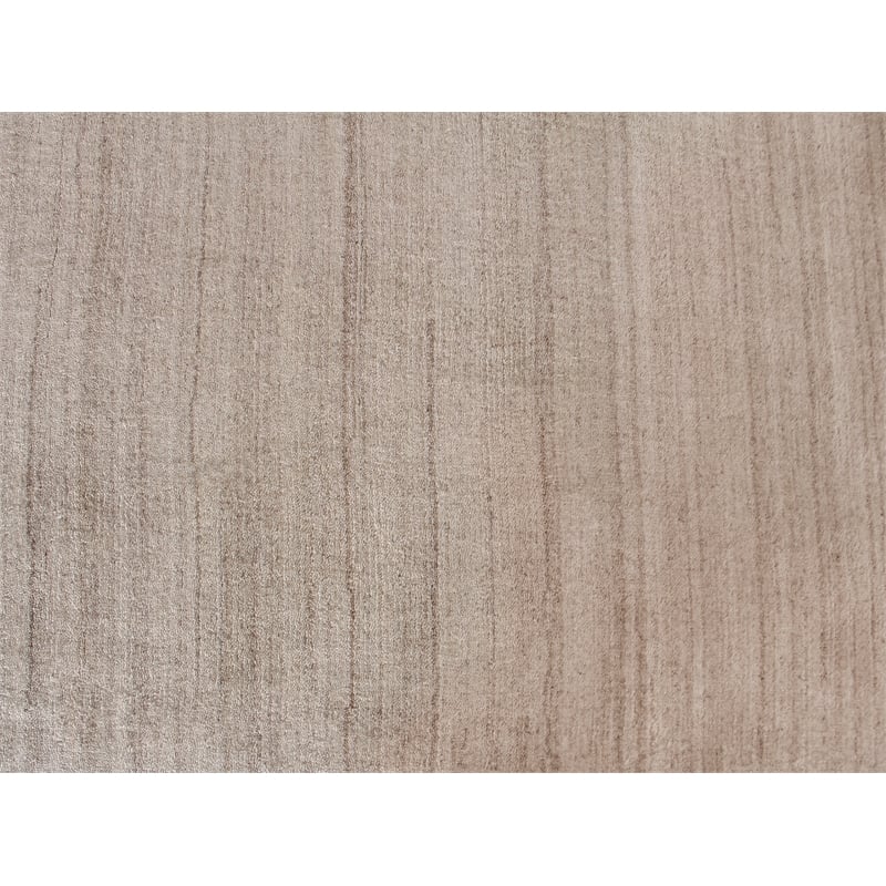 Sanctuary Handloomed Bamboo Silk/Wool Light Beige 12'x15' Area Rug