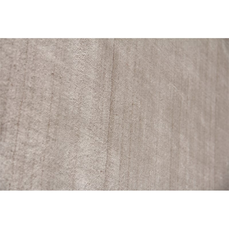 Sanctuary Handloomed Bamboo Silk/Wool Light Beige 9'x12' Area Rug