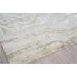 Saccara Handloomed Wool/Bamboo Silk Beige 9'x12' Area Rug