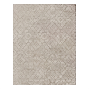 Samara Handloomed Bamboo Silk Beige 12'x15' Area Rug
