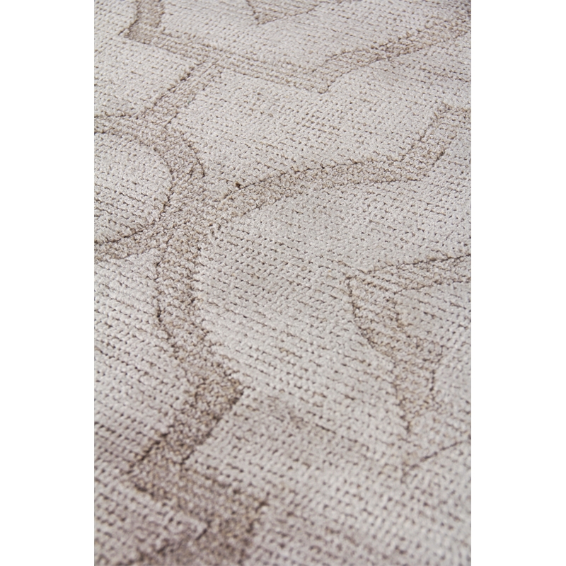 Samara Handloomed Bamboo Silk Silver 12'x15' Area Rug