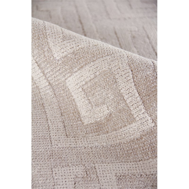 Samara Handloomed Bamboo Silk Light Silver 3'6