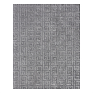 Samara Handloomed Bamboo Silk Aqua 10'x14' Area Rug