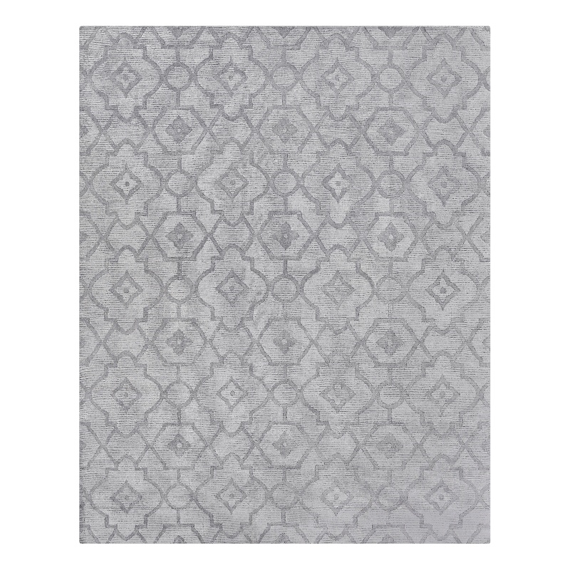 Samara Handloomed Bamboo Silk Aqua 10'x14' Area Rug