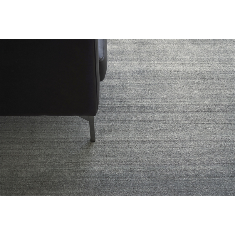 Sanctuary Handloomed Bamboo Silk/Wool Gray 2'x3' Area Rug