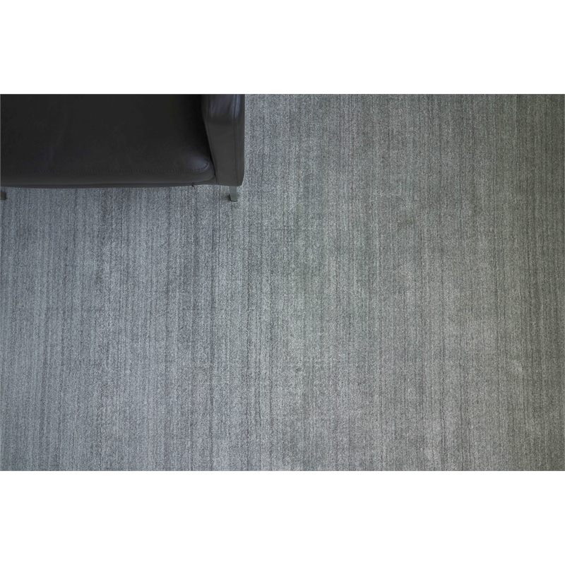 Sanctuary Handloomed Bamboo Silk/Wool Gray 2'x3' Area Rug