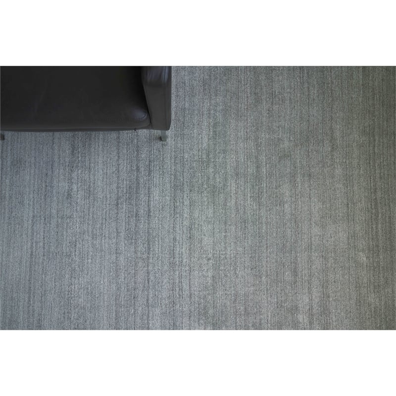 Sanctuary Handloomed Bamboo Silk/Wool Gray 8'x10' Area Rug