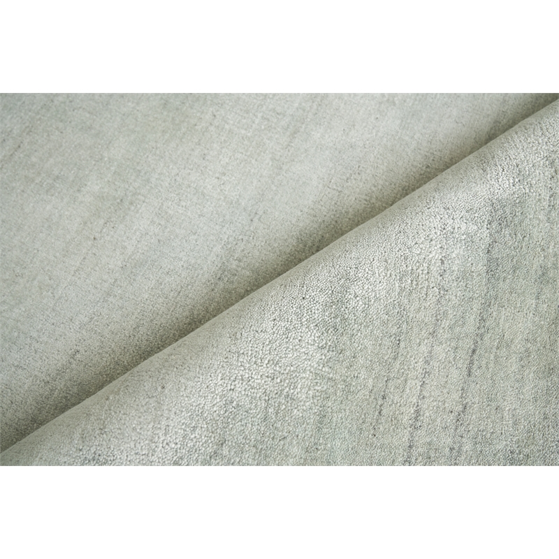 Sanctuary Handloomed Bamboo Silk/Wool Light Blue 2'x3' Area Rug