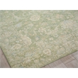 Santorini Hand-Knotted Wool/Silk Green 8'x10' Area Rug
