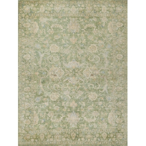 Santorini Hand-Knotted Wool/Silk Green 8'x10' Area Rug