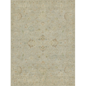 Santorini Hand-Knotted Wool/Silk Light Silver 9'x12' Area Rug