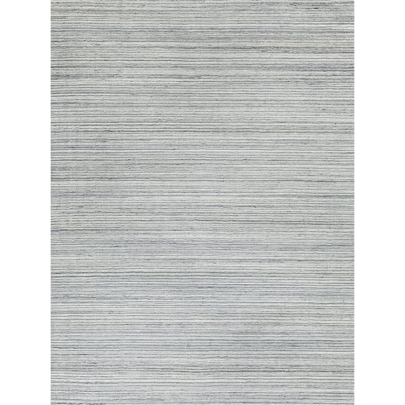 Rossini Handloomed Nylon/Pet Yarn Gray/Light Gray 10'x10' Square Area Rug