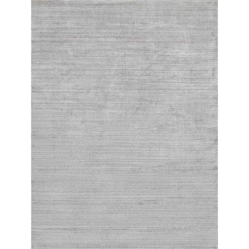 Sanctuary Handloomed Bamboo Silk/Wool Light Silver 14'x18' Area Rug
