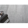 Sanctuary Handloomed Bamboo Silk/Wool Light Silver 6'x9' Area Rug