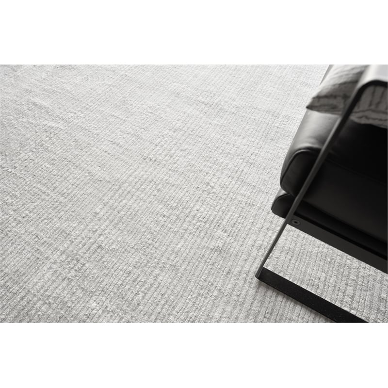 Rossini Handloomed Nylon/Pet Yarn Ivory 10'x10' Square Area Rug