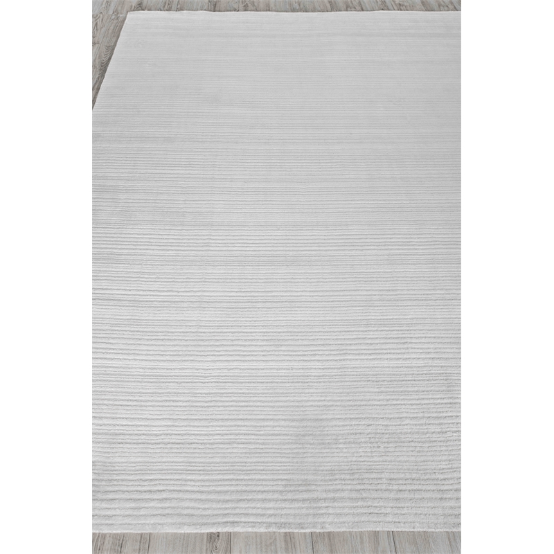Rossini Handloomed Nylon/Pet Yarn Ivory 10'x14' Area Rug
