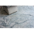 Saccara Handloomed Wool/Bamboo Silk Blue 6'x9' Area Rug