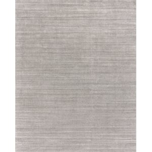 Sanctuary Handloomed Bamboo Silk/Wool Gray 2'x3' Area Rug