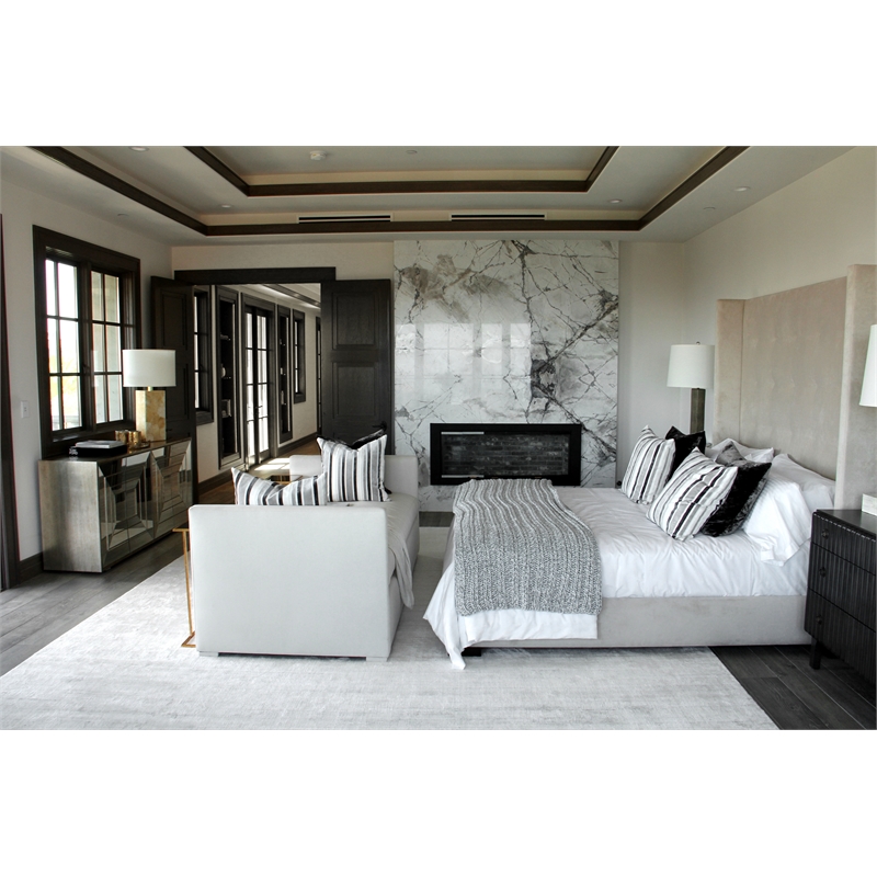 Sanctuary Handloomed Bamboo Silk/Wool Ivory 10'x14' Area Rug