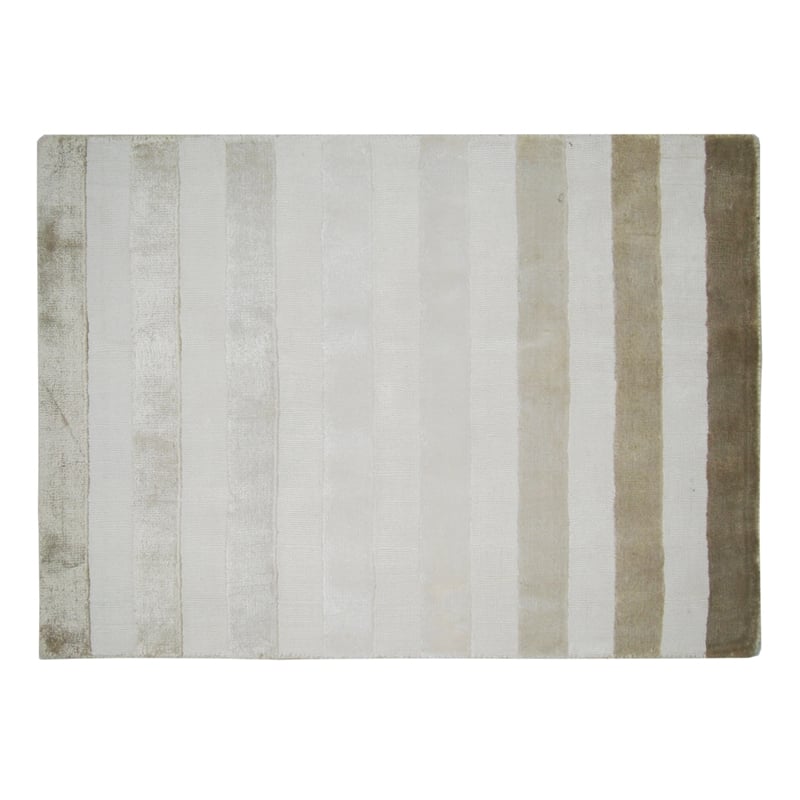 Rugby Handloomed Viscose Beige 10'x14' Area Rug