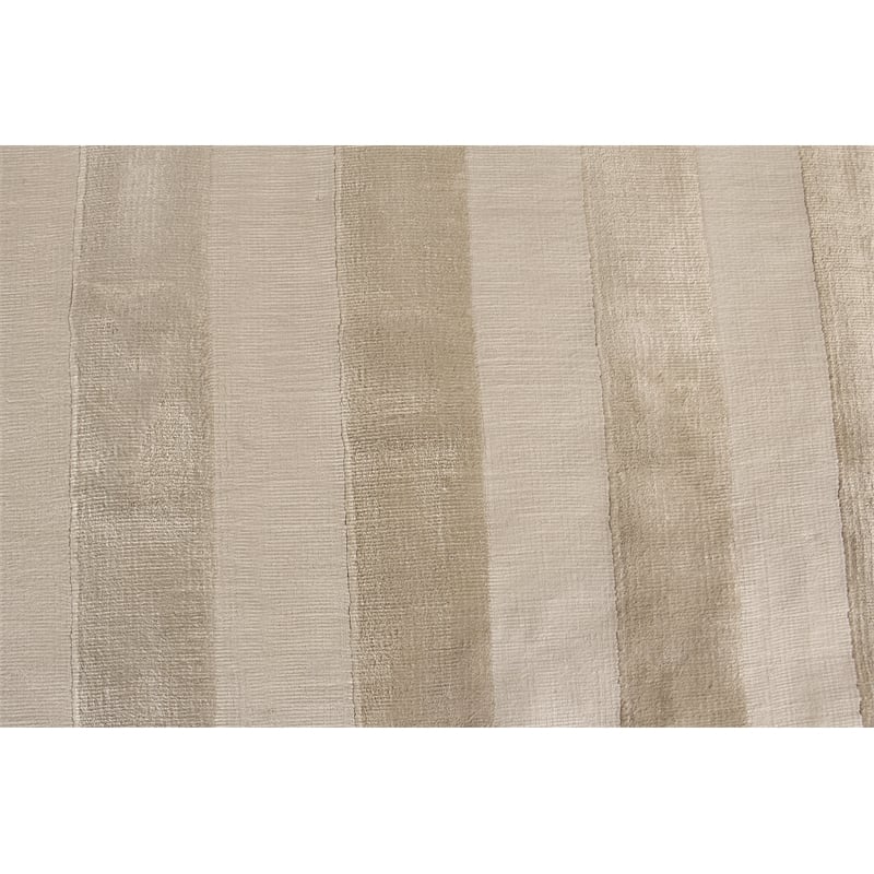 Rugby Handloomed Viscose Beige 12'x15' Area Rug